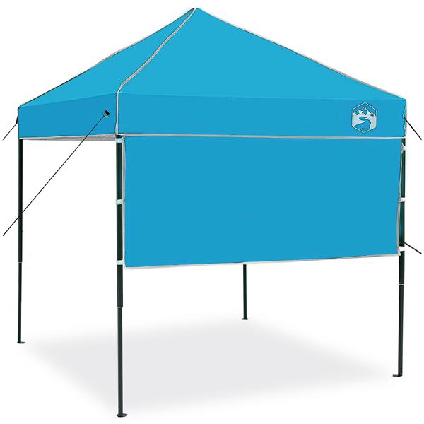 Grote foto vidaxl pop up luifel tent blauw 200 x 200 cm stof tuin en terras overige tuin en terras