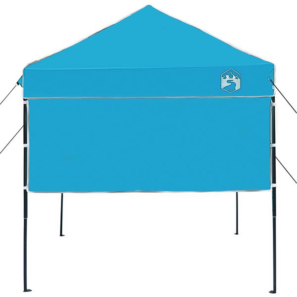Grote foto vidaxl pop up luifel tent blauw 200 x 200 cm stof tuin en terras overige tuin en terras
