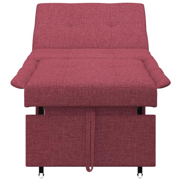 Grote foto vidaxl sofa bed rood 194 x 67 x 37 cm stof huis en inrichting bankstellen