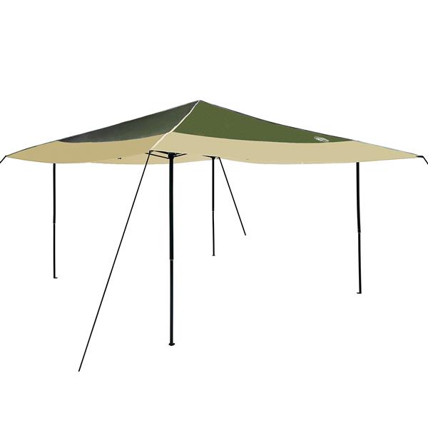 Grote foto vidaxl pop up luifel tent groen 400 x 400 cm stof tuin en terras overige tuin en terras