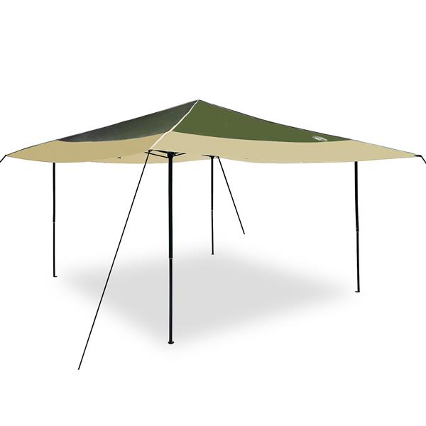 Grote foto vidaxl pop up luifel tent groen 400 x 400 cm stof tuin en terras overige tuin en terras