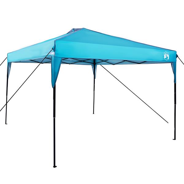 Grote foto vidaxl pop up luifel tent blauw 300 x 300 cm stof tuin en terras overige tuin en terras