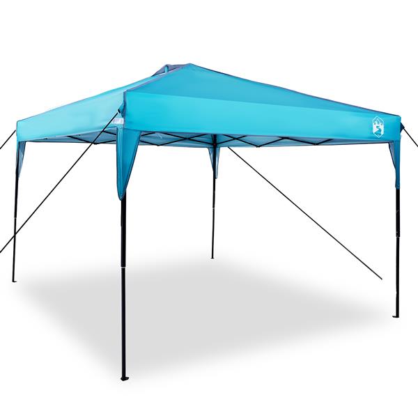 Grote foto vidaxl pop up luifel tent blauw 300 x 300 cm stof tuin en terras overige tuin en terras