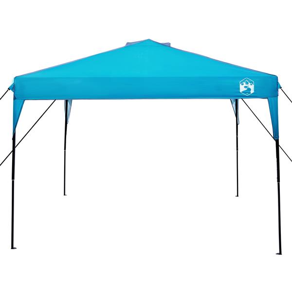 Grote foto vidaxl pop up luifel tent blauw 300 x 300 cm stof tuin en terras overige tuin en terras