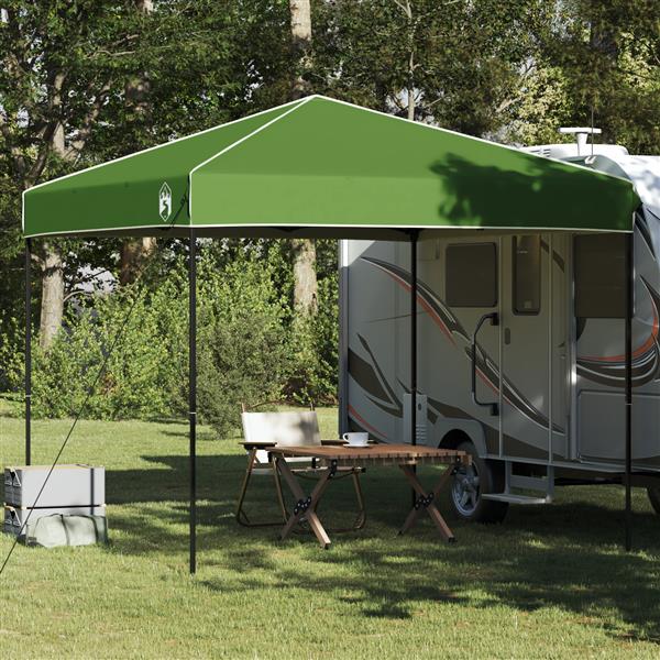 Grote foto vidaxl pop up luifel tent groen 250 x 250 cm stof tuin en terras overige tuin en terras