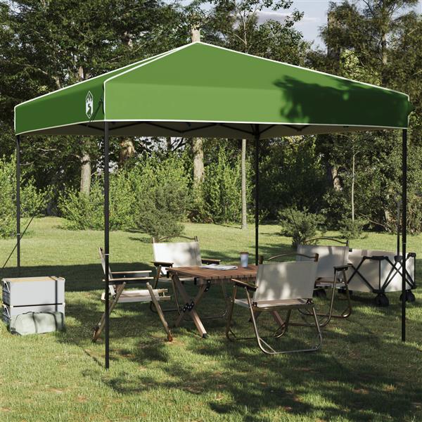 Grote foto vidaxl pop up luifel tent groen 250 x 250 cm stof tuin en terras overige tuin en terras