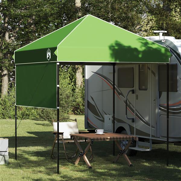 Grote foto vidaxl pop up luifel tent groen 200 x 200 cm stof tuin en terras overige tuin en terras