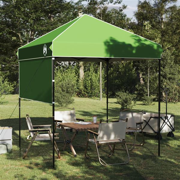 Grote foto vidaxl pop up luifel tent groen 200 x 200 cm stof tuin en terras overige tuin en terras