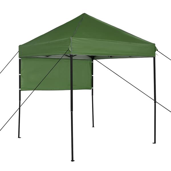 Grote foto vidaxl pop up luifel tent groen 200 x 200 cm stof tuin en terras overige tuin en terras