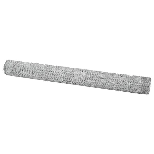 Grote foto vidaxl hexagon hek zilver 1.5 x 10 m gegalvaniseerd staal tuin en terras hekken en schuttingen