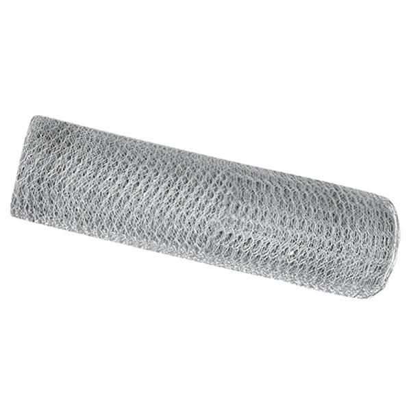 Grote foto vidaxl hexagon hek zilver 0.6 x 25 m gegalvaniseerd staal tuin en terras hekken en schuttingen