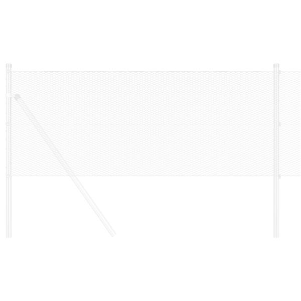 Grote foto vidaxl hexagon hek zilver 0.6 x 25 m gegalvaniseerd staal tuin en terras hekken en schuttingen