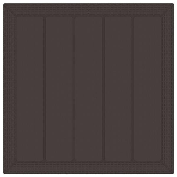 Grote foto vidaxl tuin eetset 3 pcs bruin polt riet tuin en terras tuinmeubelen