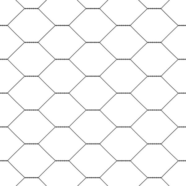 Grote foto vidaxl hexagon hek grijs 0.4 x 50 m staal tuin en terras hekken en schuttingen