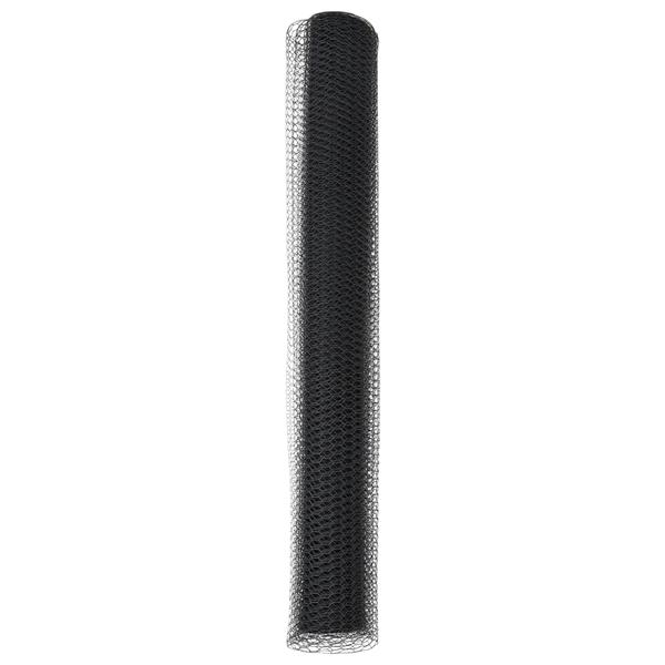 Grote foto vidaxl hexagon hek grijs 1.4 x 25 m staal tuin en terras hekken en schuttingen