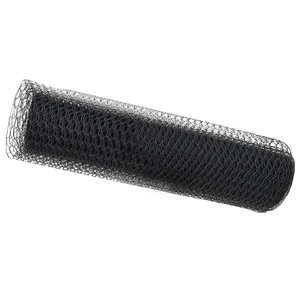 Grote foto vidaxl hexagon hek grijs 0.4 x 25 m staal tuin en terras hekken en schuttingen