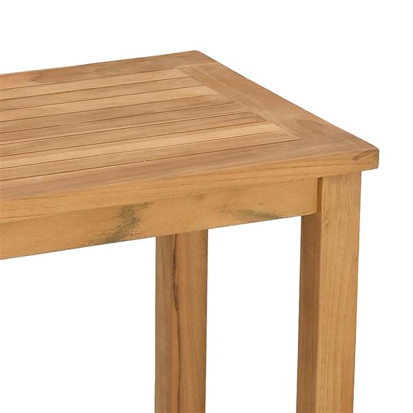 Grote foto vidaxl salontafel met opslag bruin 110 x 40 x 45 cm massief teakhout tuin en terras tuinmeubelen