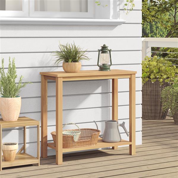 Grote foto vidaxl salontafel met opslag bruin 85 x 35 x 75 cm massief teakhout tuin en terras tuinmeubelen