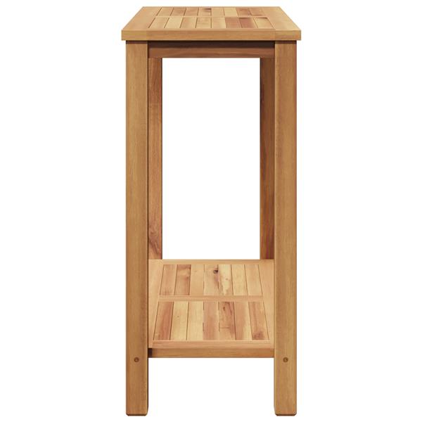 Grote foto vidaxl salontafel met opslag bruin 85 x 35 x 75 cm massief teakhout tuin en terras tuinmeubelen