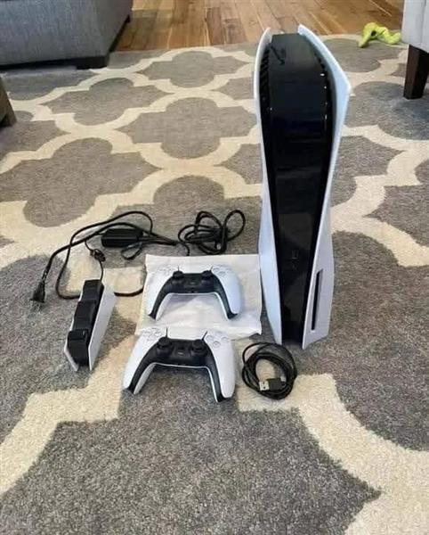 Grote foto sony playstation 5 disc versie spelcomputers games playstation