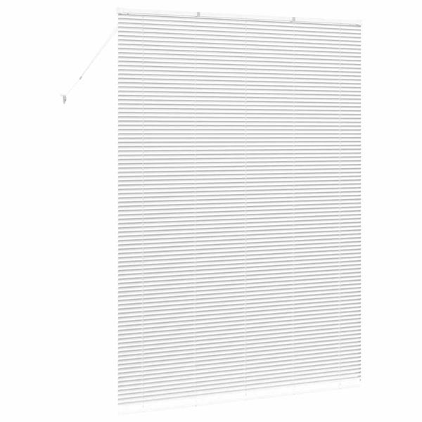 Grote foto vidaxl raamblind met gordijnen wit aluminium huis en inrichting gordijnen en lamellen