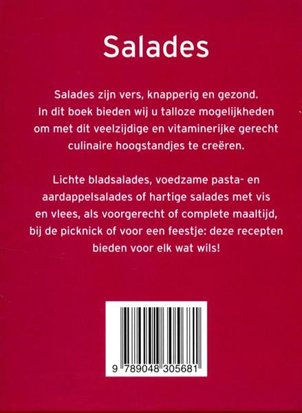 Grote foto salades mini kookboekjes boeken kookboeken