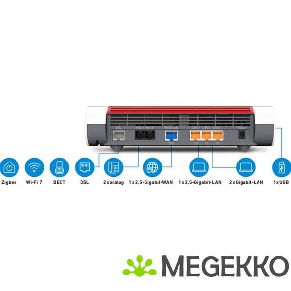 Grote foto avm fritz box 7690 draadloze router 2.5 gigabit ethernet dual band computers en software netwerkkaarten routers en switches