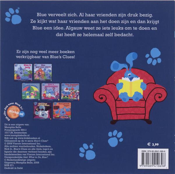 Grote foto blue clues wat ga je doen blue blue clues 8 boeken jeugd 13 jaar en ouder