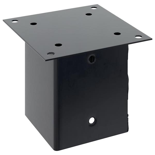 Grote foto vidaxl spokkels vierkant 12 st 121x121 mm gepoedercoat staal antraciet tuin en terras overige tuin en terras