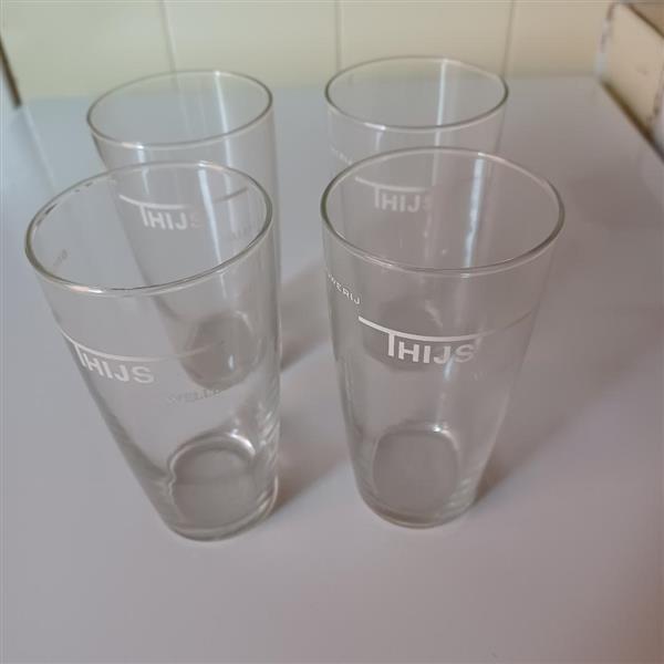 Grote foto 4 glazen brouwerij thijs wellen verzamelen glas en borrelglaasjes