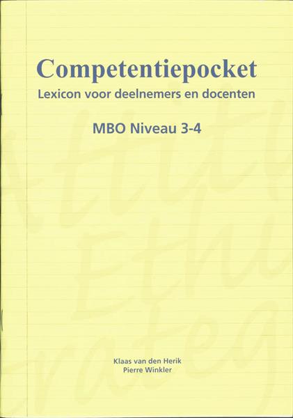 Grote foto competentiepocket mbo niveau 3 4 boeken overige boeken