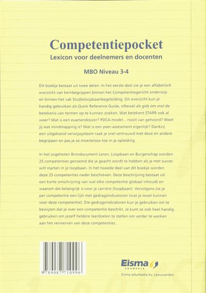 Grote foto competentiepocket mbo niveau 3 4 boeken overige boeken