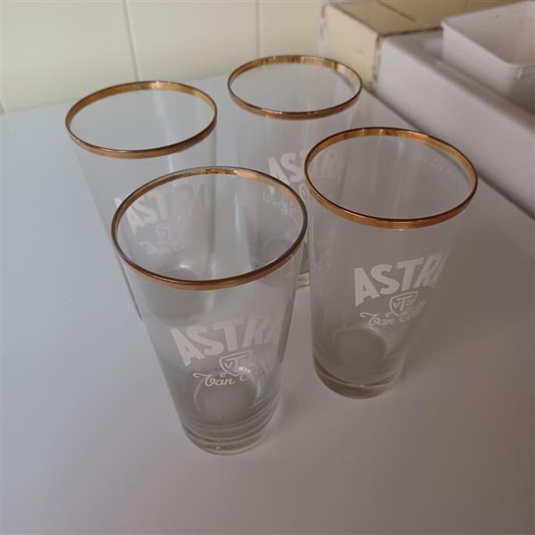 Grote foto 4 bierglazen astra verzamelen glas en borrelglaasjes