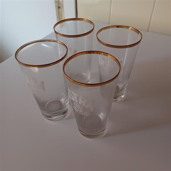 Grote foto 4 bierglazen astra verzamelen glas en borrelglaasjes