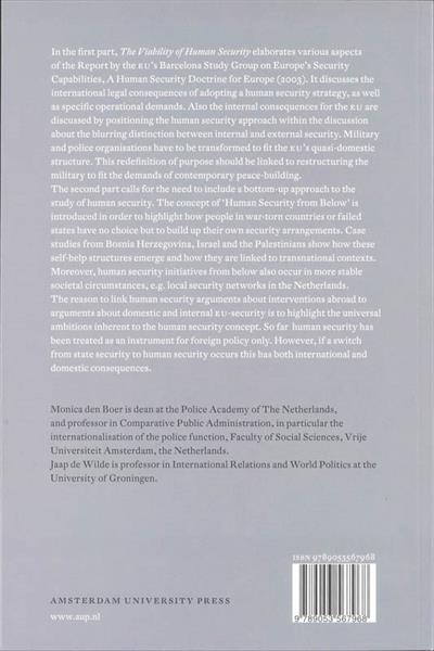 Grote foto the viability of human security boeken politiek en maatschappij