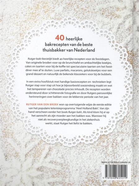 Grote foto rutger bakt feestelijk boeken kookboeken