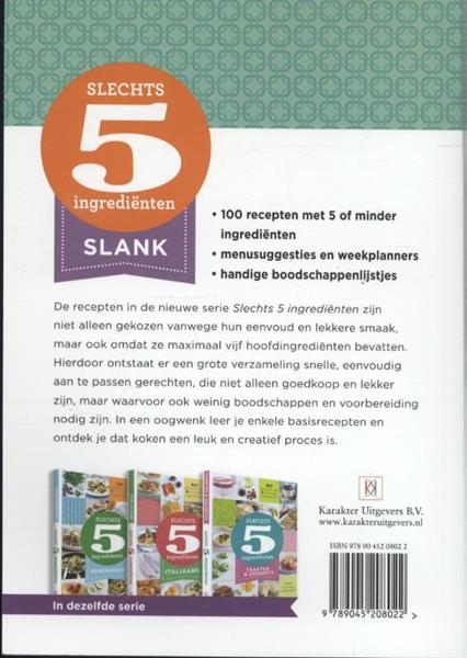 Grote foto slank slechts 5 ingredi nten boeken kookboeken