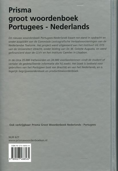Grote foto prisma groot woordenboek portugees nederlands boeken woordenboeken