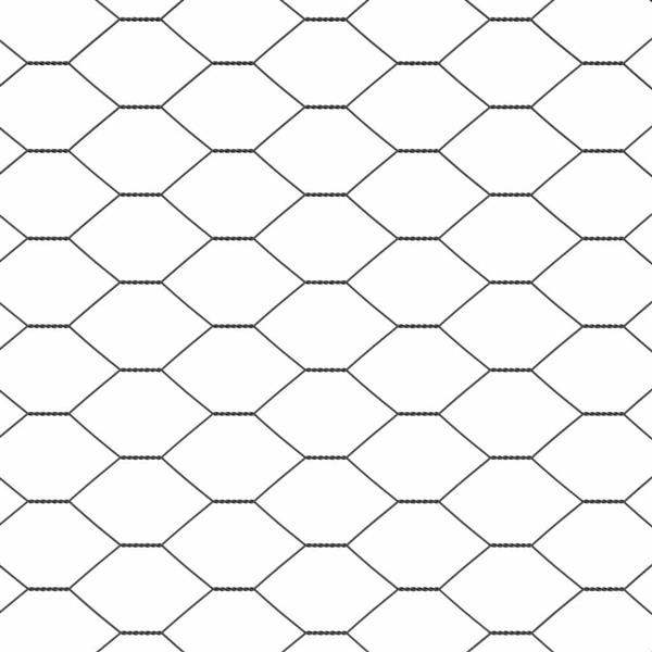 Grote foto vidaxl hexagon hek grijs 1.6 x 10 m staal tuin en terras hekken en schuttingen