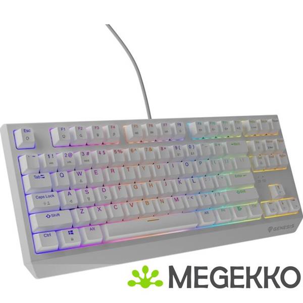 Grote foto genesis thor 230 tkl rgb toetsenbord wit computers en software toetsenborden