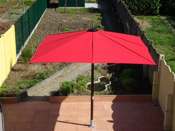 Grote foto professioneel zonnescherm schattello tuin en terras parasols en partytenten
