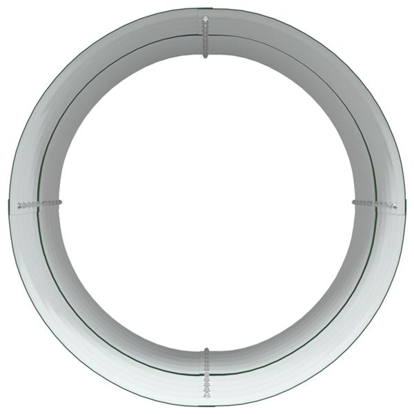 Grote foto vidaxl verhoogde plantenbak groen 80 x 80 x 81 cm staal tuin en terras overige tuin en terras