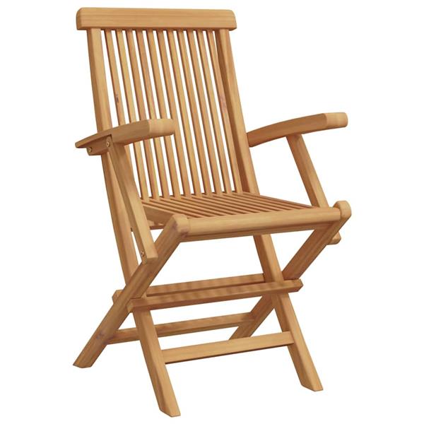 Grote foto vidaxl tuin eetset 3 pcs bruin massief teakhout tuin en terras tuinmeubelen