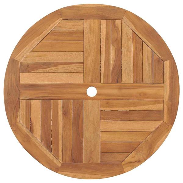 Grote foto vidaxl tuin eetset 3 pcs bruin massief teakhout tuin en terras tuinmeubelen