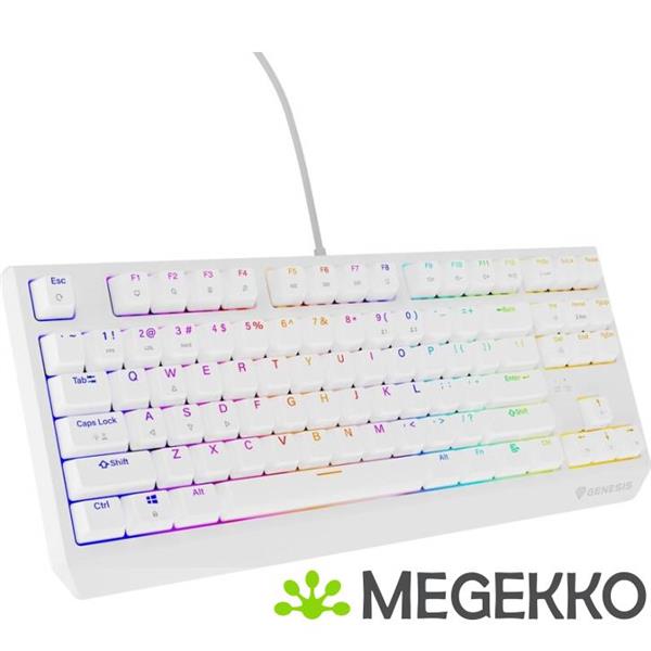 Grote foto genesis thor 230 tkl rgb toetsenbord wit computers en software toetsenborden