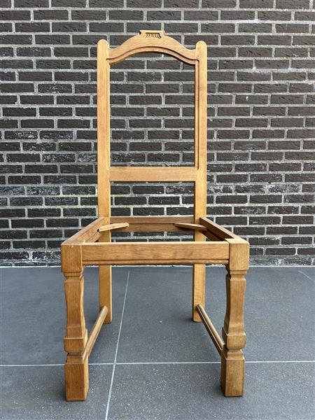 Grote foto 7 massief eiken nog af te werken sterke stoelen huis en inrichting stoelen