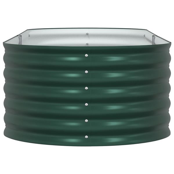 Grote foto vidaxl verhoogde plantenbak groen 240 x 80 x 44 cm staal tuin en terras overige tuin en terras