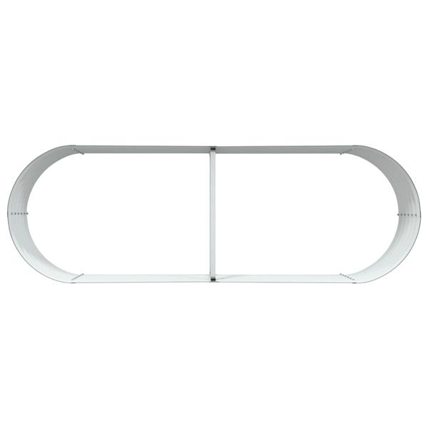 Grote foto vidaxl verhoogde plantenbak groen 240 x 80 x 44 cm staal tuin en terras overige tuin en terras