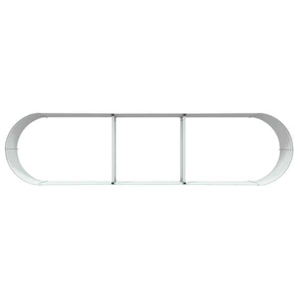 Grote foto vidaxl verhoogde plantenbak groen 320 x 80 x 44 cm staal tuin en terras overige tuin en terras