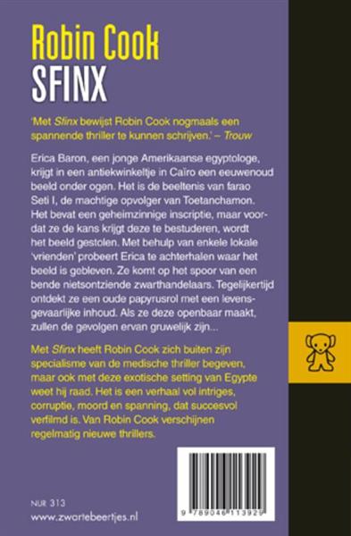 Grote foto sfinx zwarte beertjes 3108 boeken overige boeken
